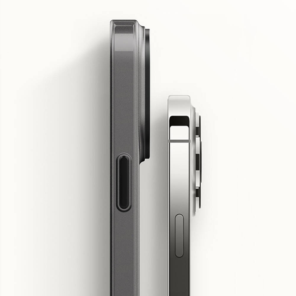 Apple iPhone 14 Uyumlu Kılıf Metal Kamera Çerçeveli Recci Glaze Serisi Kapak - 5