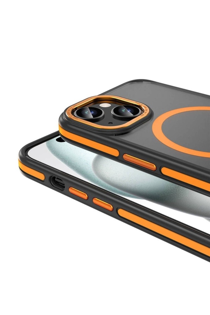 Apple iPhone 15 Uyumlu Kılıf Magsafe Şarj Özellikli Mat Görünümlü Zore Ant Kapak