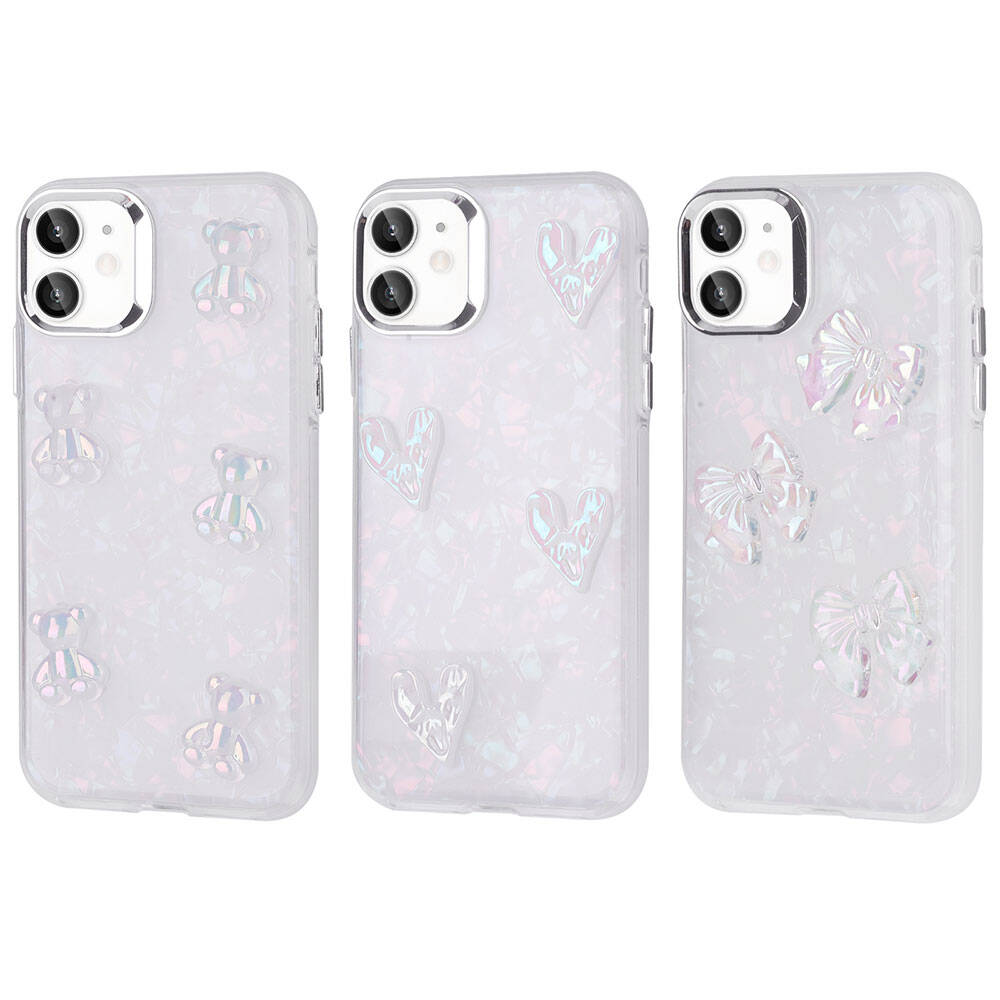 Apple iPhone 11 Uyumlu Kılıf Kabartma Figürlü Parlak Zore Eralli Silikon Kapak - 1