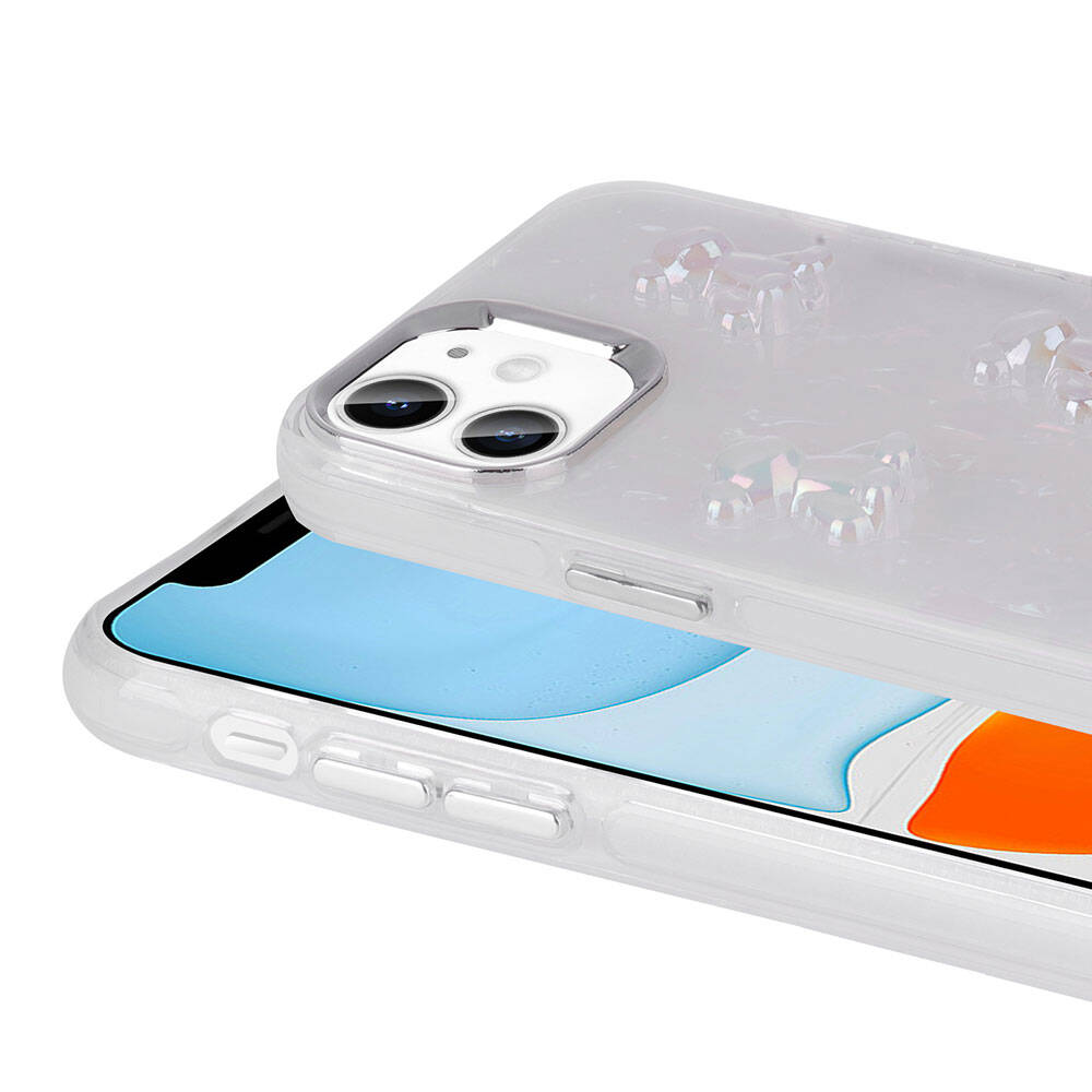 Apple iPhone 11 Uyumlu Kılıf Kabartma Figürlü Parlak Zore Eralli Silikon Kapak - 3