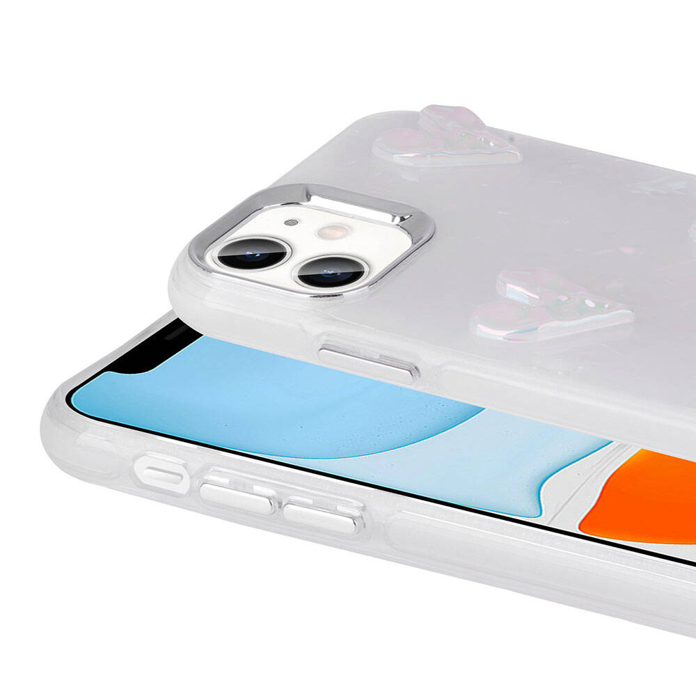 Apple iPhone 11 Uyumlu Kılıf Kabartma Figürlü Parlak Zore Eralli Silikon Kapak - 5