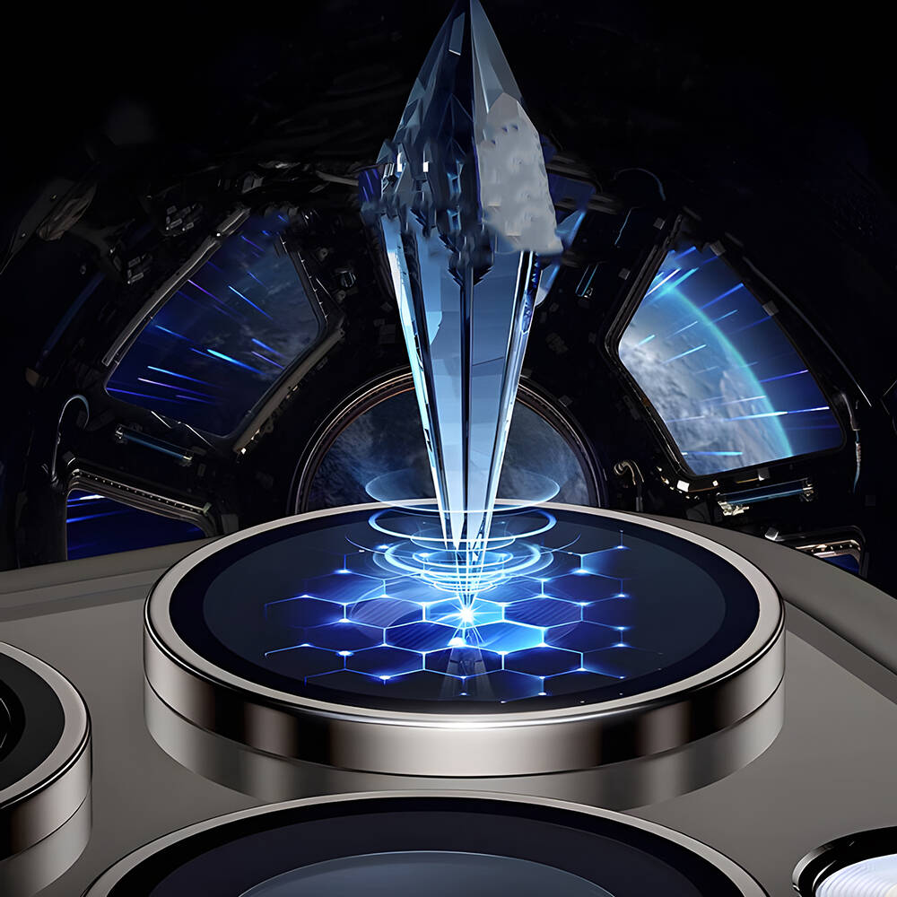 Apple iPhone 15 Pro Uyumlu Wiwu LG-003 Lens Guard Çizilmeye Karşı Dayanıklı Safir Kamera Lens Koruyucu - 6