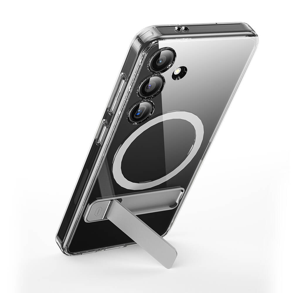 Samsung Galaxy S24 Uyumlu Kılıf Magsafe Şarj Özellikli Kamera Korumalı Standlı Wiwu KCC-025 Aurora Serisi Kapak - 4