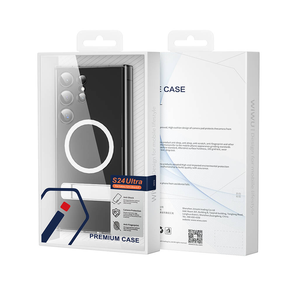 Samsung Galaxy S24 Uyumlu Kılıf Magsafe Şarj Özellikli Kamera Korumalı Standlı Wiwu KCC-025 Aurora Serisi Kapak - 6