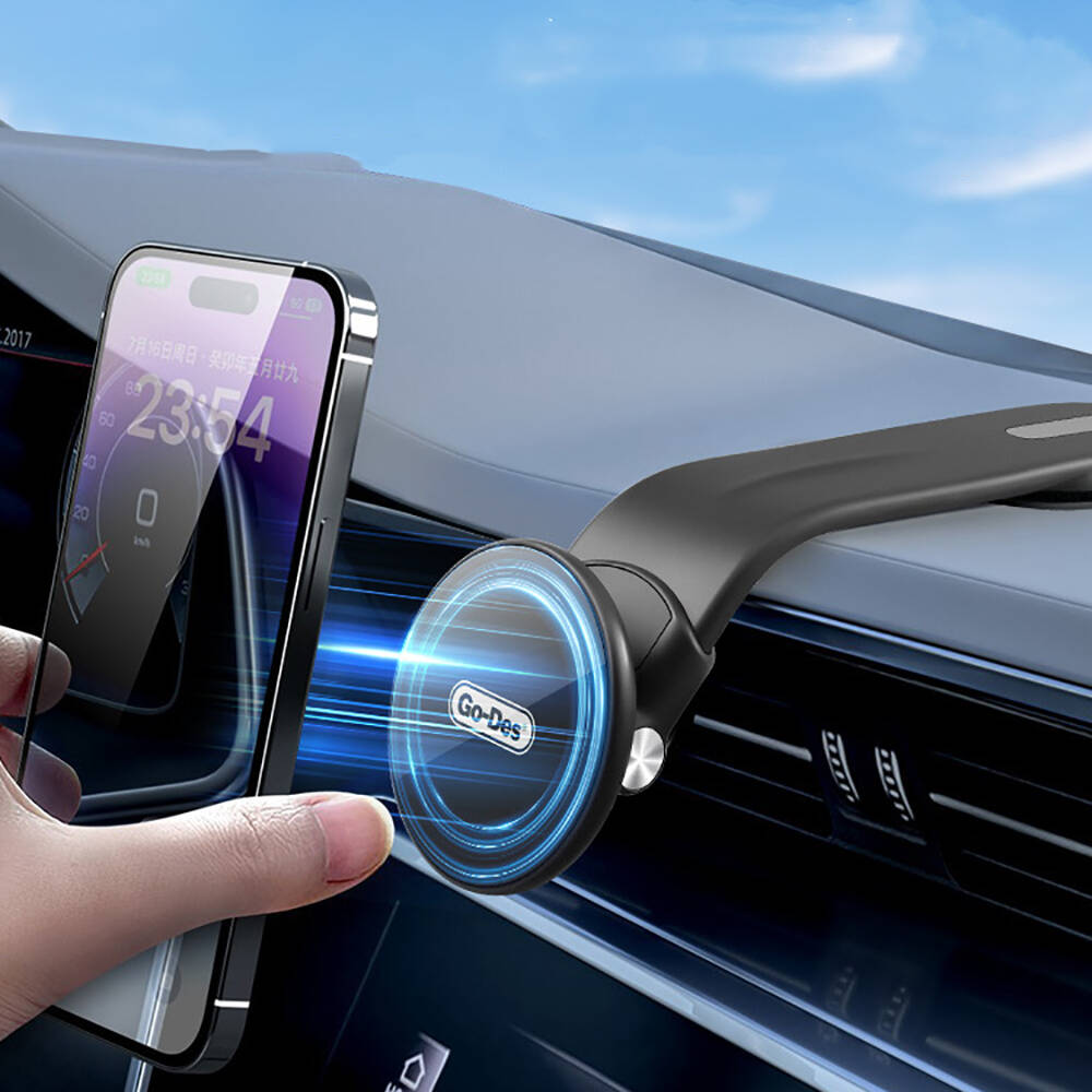 Go Des GD-HD968 Magsafe Şarj Özellikli Çok Açılı Araç Telefon Tutucu - 8