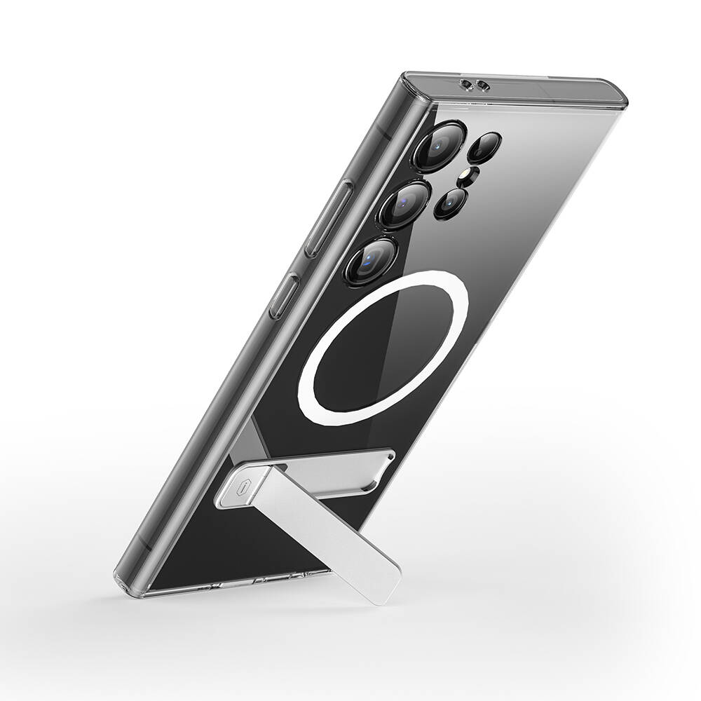 Samsung Galaxy S24 Plus Uyumlu Kılıf Magsafe Şarj Özellikli Kamera Korumalı Standlı Wiwu KCC-025 Aurora Serisi Kapak - 12