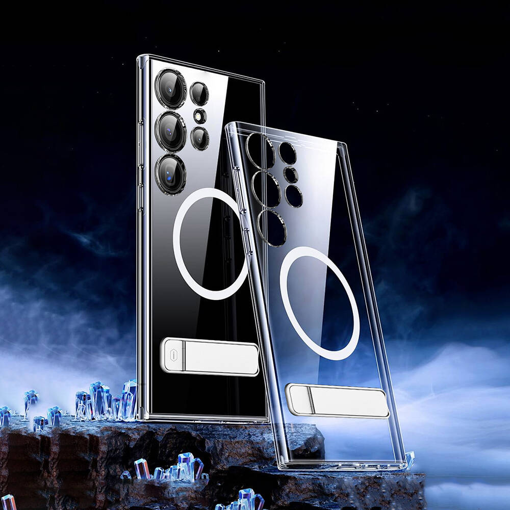 Samsung Galaxy S24 Plus Uyumlu Kılıf Magsafe Şarj Özellikli Kamera Korumalı Standlı Wiwu KCC-025 Aurora Serisi Kapak - 16