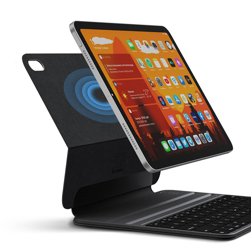 Apple iPad Pro 10.9 2020 (4.Nesil) Wiwu F16 Klavyeli Standlı Magnetik Kılıf - 6