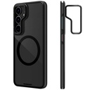 Samsung Galaxy S24 Plus Uyumlu Kılıf Magsafe Şarj Özellikli Sararma Önleyici Youngkit Crystal Grid Kapak - 1