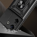 Tecno Camon 20 Pro 5G Uyumlu Kılıf Magnetik Standlı Kamera Korumalı Zore Sürgülü Vega Kapak - 1