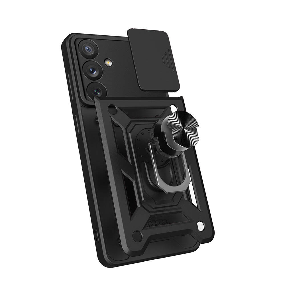 Samsung Galaxy A54 Uyumlu Kılıf Magnetik Standlı Kamera Korumalı Zore Sürgülü Vega Kapak - 7