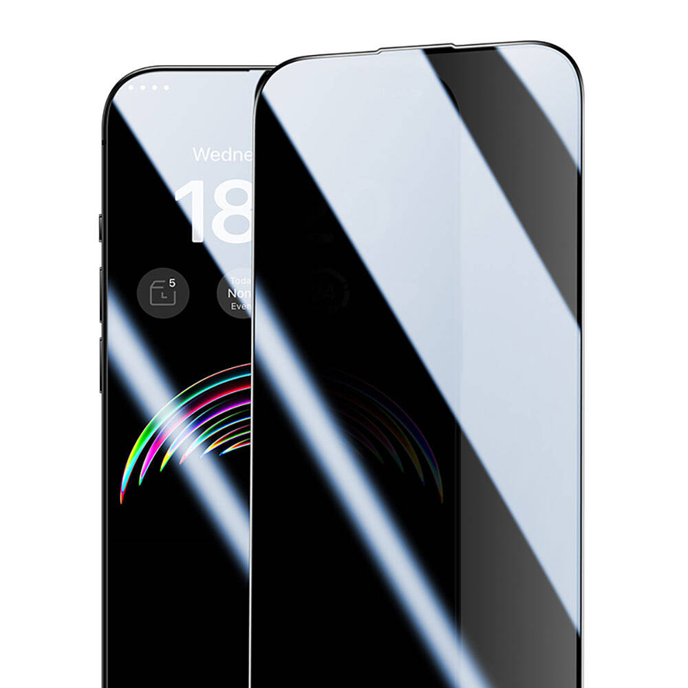 Apple iPhone 15 Pro Max Uyumlu Benks V Pro Ultra Shield Privacy 0.3mm Ekran Koruyucu + Kolay Uygulama Aparatlı - 4