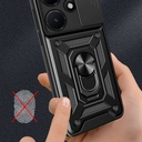 Infinix Hot 30 Uyumlui Kılıf Magnetik Standlı Kamera Korumalı Zore Sürgülü Vega Kapak - 4