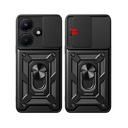 Infinix Hot 30 Uyumlui Kılıf Magnetik Standlı Kamera Korumalı Zore Sürgülü Vega Kapak - 9