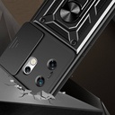 Infinix Zero 30 4G Uyumlu  Kılıf Magnetik Standlı Kamera Korumalı Zore Sürgülü Vega Kapak - 1