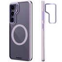 Samsung Galaxy S24 Uyumlu Kılıf Magsafe Şarj Özellikli Sararma Önleyici Youngkit Crystal Grid Kapak - 1