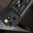 Tecno Spark 20C Uyumlu Kılıf Magnetik Standlı Kamera Korumalı Zore Sürgülü Vega Kapak - 1