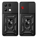 Xiaomi Redmi Note 13 4G Kılıf Magnetik Standlı Kamera Korumalı Zore Sürgülü Vega Kapak - 1