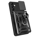 Samsung Galaxy A14 Uyumlu Kılıf Magnetik Standlı Kamera Korumalı Zore Sürgülü Vega Kapak - 7