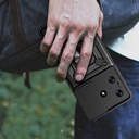 Tecno Spark 10 4G Uyumlu Kılıf Magnetik Standlı Kamera Korumalı Zore Sürgülü Vega Kapak - 6