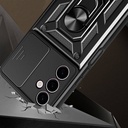 Samsung Galaxy A24 Uyumlu Kılıf Magnetik Standlı Kamera Korumalı Zore Sürgülü Vega Kapak - 1