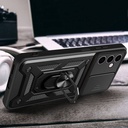 Samsung Galaxy A24 Uyumlu Kılıf Magnetik Standlı Kamera Korumalı Zore Sürgülü Vega Kapak - 5