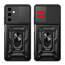 Samsung Galaxy A24 Uyumlu Kılıf Magnetik Standlı Kamera Korumalı Zore Sürgülü Vega Kapak - 8