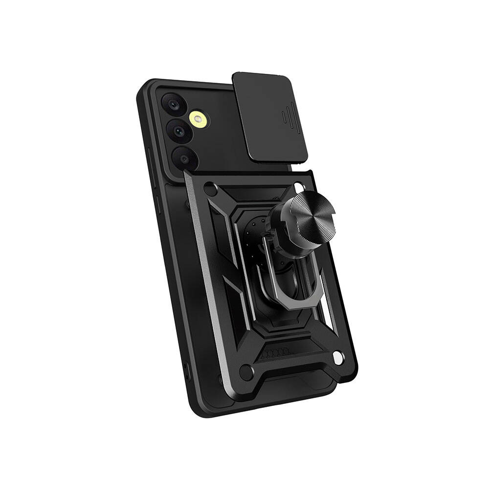 Samsung Galaxy A25 Uyumlu Kılıf Magnetik Standlı Kamera Korumalı Zore Sürgülü Vega Kapak - 7