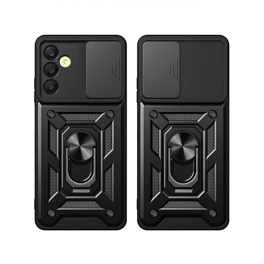 Samsung Galaxy A25 Uyumlu Kılıf Magnetik Standlı Kamera Korumalı Zore Sürgülü Vega Kapak - 8