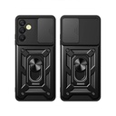 Samsung Galaxy A25 Uyumlu Kılıf Magnetik Standlı Kamera Korumalı Zore Sürgülü Vega Kapak - 8