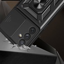 Samsung Galaxy A34 Uyumlu Kılıf Magnetik Standlı Kamera Korumalı Zore Sürgülü Vega Kapak - 1