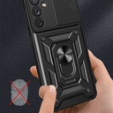 Samsung Galaxy A34 Uyumlu Kılıf Magnetik Standlı Kamera Korumalı Zore Sürgülü Vega Kapak - 4