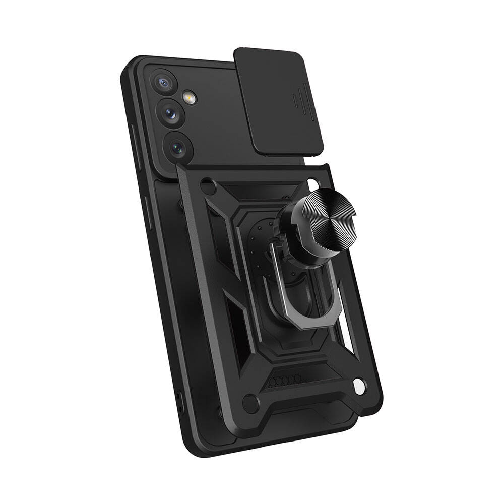 Samsung Galaxy A34 Uyumlu Kılıf Magnetik Standlı Kamera Korumalı Zore Sürgülü Vega Kapak - 7