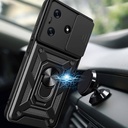 Tecno Spark 10C Uyumlu Kılıf Magnetik Standlı Kamera Korumalı Zore Sürgülü Vega Kapak - 2