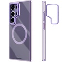 Samsung Galaxy S24 Ultra Uyumlu Kılıf Magsafe Şarj Özellikli Sararma Önleyici Youngkit Crystal Grid Kapak - 1