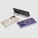 Samsung Galaxy S24 Ultra Uyumlu Kılıf Magsafe Şarj Özellikli Sararma Önleyici Youngkit Crystal Grid Kapak - 2