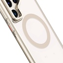 Samsung Galaxy S24 Ultra Uyumlu Kılıf Magsafe Şarj Özellikli Sararma Önleyici Youngkit Crystal Grid Kapak - 4