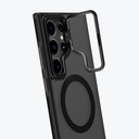 Samsung Galaxy S24 Ultra Uyumlu Kılıf Magsafe Şarj Özellikli Sararma Önleyici Youngkit Crystal Grid Kapak - 9