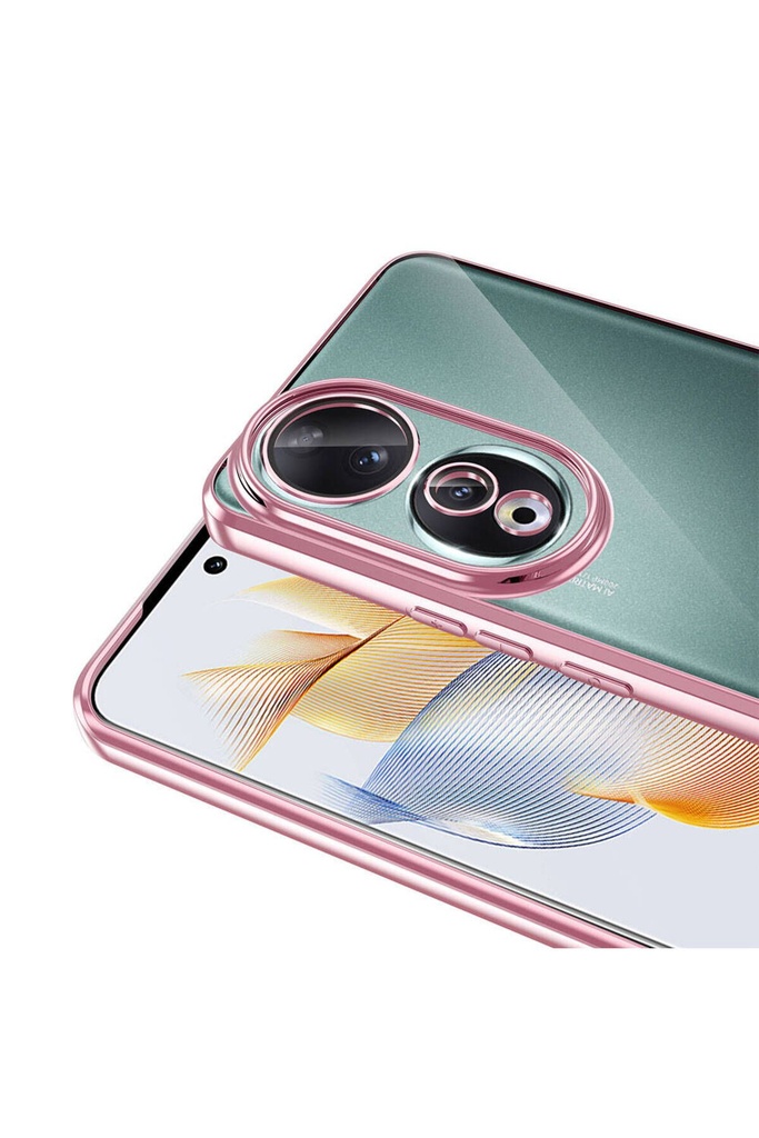 Huawei Honor 90 Uyumlu Kılıf Kamera Korumalı Logo Gösteren Zore Omega Kapak