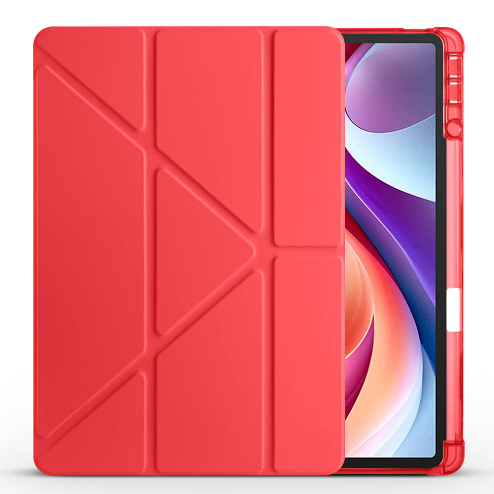 Lenovo M11 TB-330FU Kılıf Zore Tri Folding Kalem Bölmeli Standlı Kılıf - 8