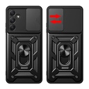 Samsung Galaxy A55 Uyumlu Kılıf Magnetik Standlı Kamera Korumalı Zore Sürgülü Vega Kapak - 3