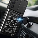 Samsung Galaxy A55 Uyumlu Kılıf Magnetik Standlı Kamera Korumalı Zore Sürgülü Vega Kapak - 6