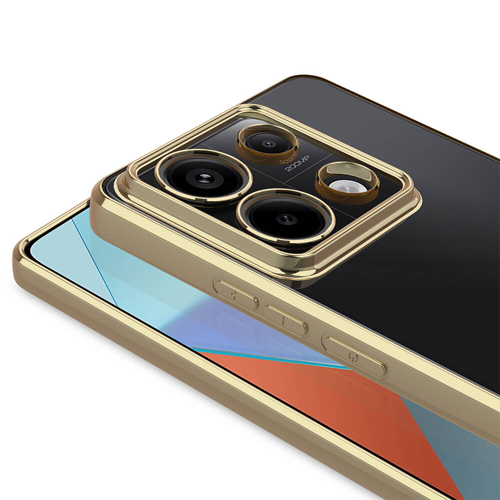 Xiaomi Redmi Note 13 Pro 4G Uyumlu Kılıf Tek Kamera Çerçeveli Logo Gösteren Zore Omega Kapak - 2