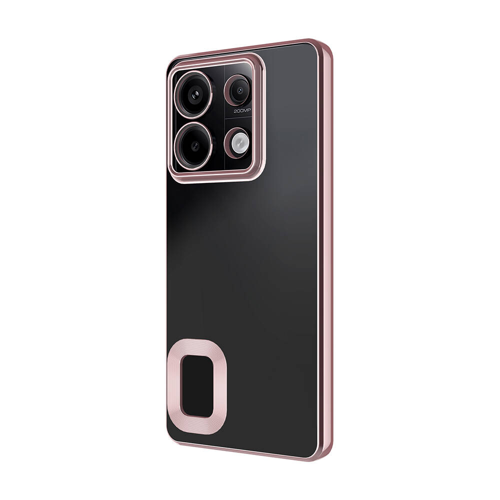 Xiaomi Redmi Note 13 Pro 4G Uyumlu Kılıf Tek Kamera Çerçeveli Logo Gösteren Zore Omega Kapak - 4