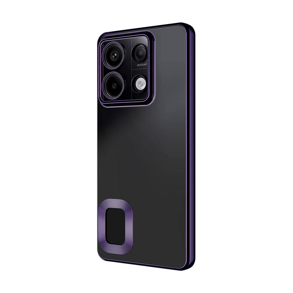 Xiaomi Redmi Note 13 Pro 4G Uyumlu Kılıf Tek Kamera Çerçeveli Logo Gösteren Zore Omega Kapak - 6
