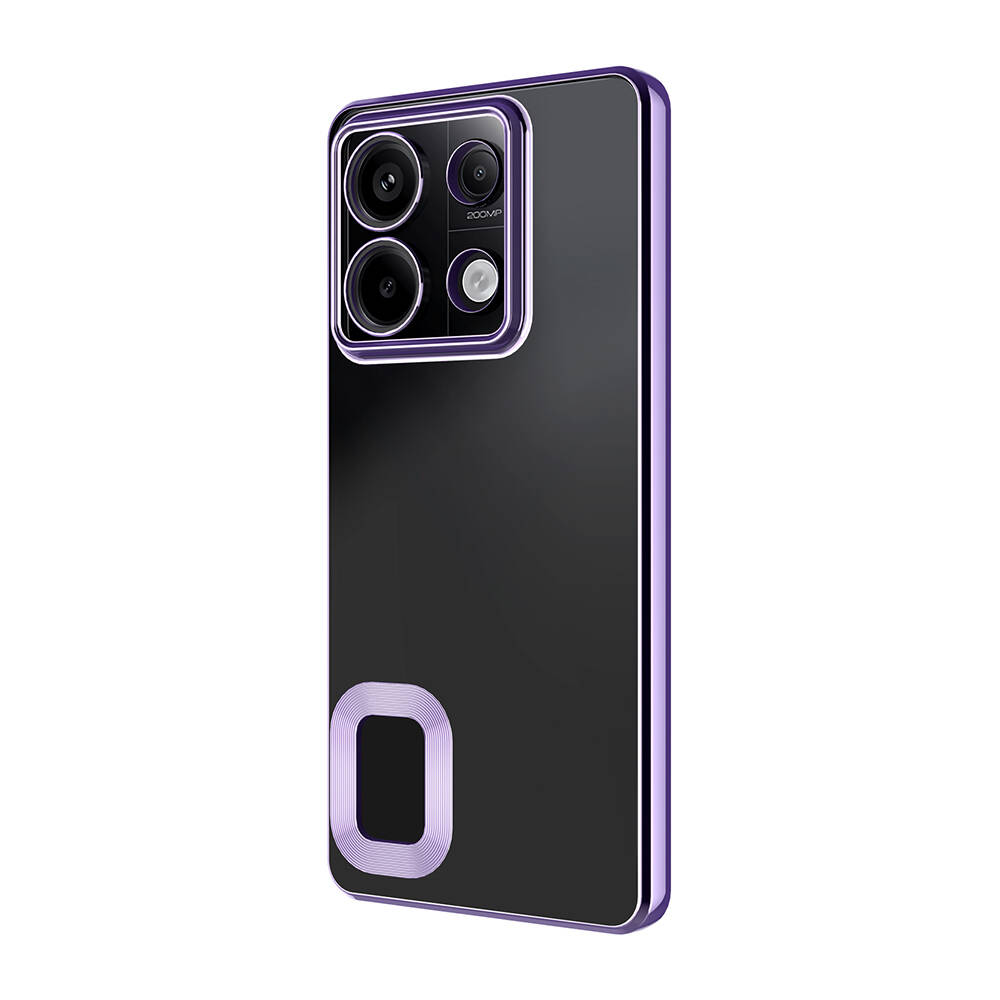 Xiaomi Redmi Note 13 Pro 4G Uyumlu Kılıf Tek Kamera Çerçeveli Logo Gösteren Zore Omega Kapak - 8