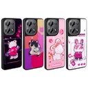 Xiaomi Poco M6 Pro 4G Kılıf Parlayan Kabartmalı İkonik Figürlü Zore Amas Silikon Kapak - 2