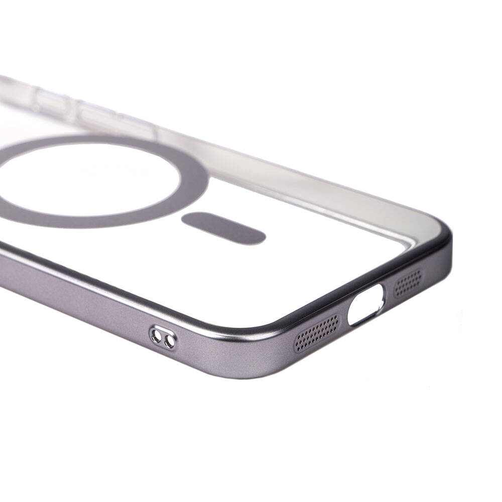 Apple iPhone 15 Pro Uyumlu Kılıf Wireless Şarj Özellikli Sert PC Zore Mat Riksos Magsafe Kapak - 2