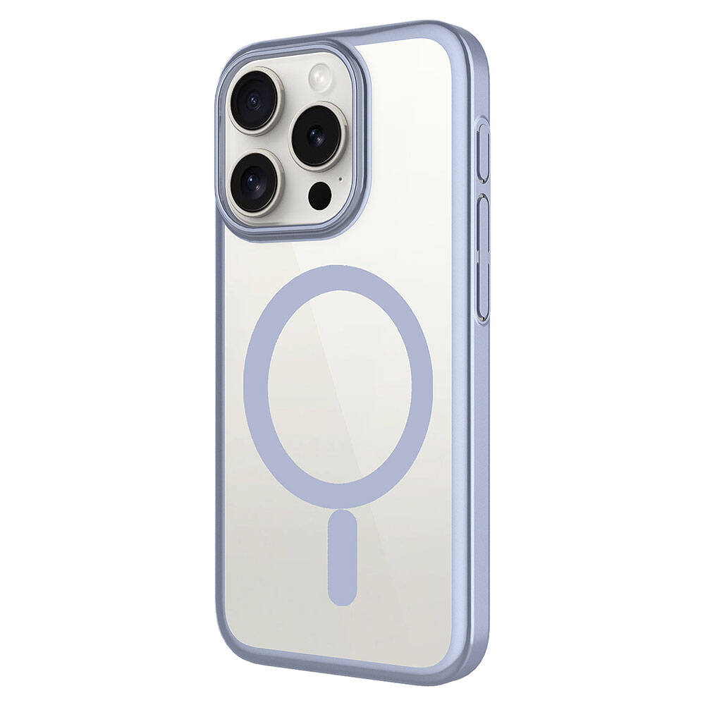 Apple iPhone 15 Pro Uyumlu Kılıf Wireless Şarj Özellikli Sert PC Zore Mat Riksos Magsafe Kapak - 5
