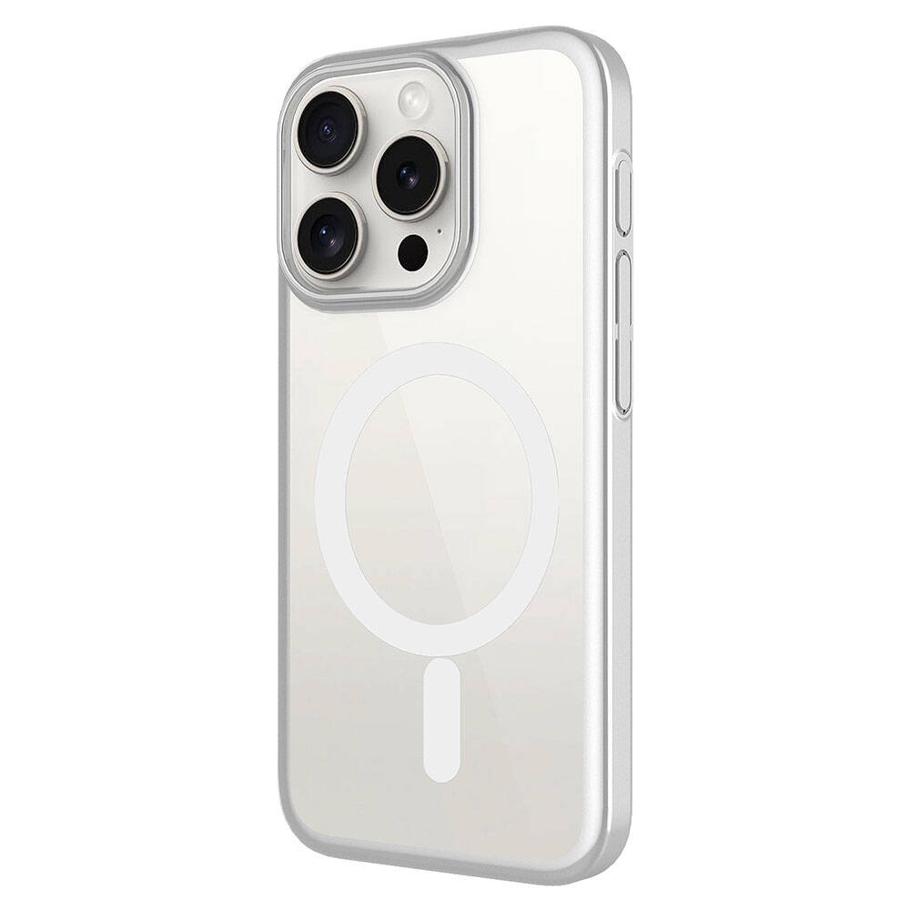 Apple iPhone 15 Pro Uyumlu Kılıf Wireless Şarj Özellikli Sert PC Zore Mat Riksos Magsafe Kapak - 6